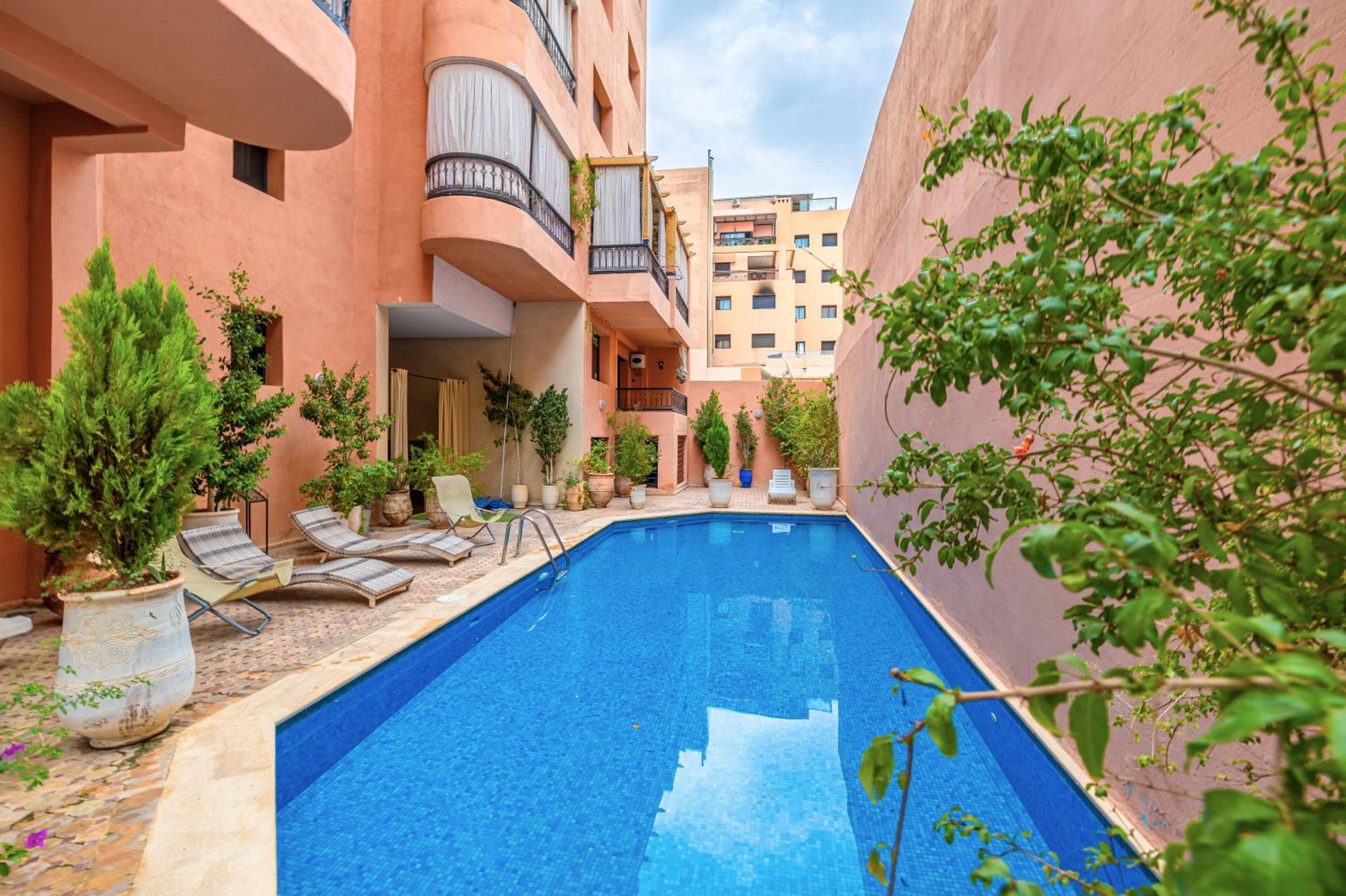 Le Jasmin - Appartement Authentique A Gueliz Marrakesh Esterno foto