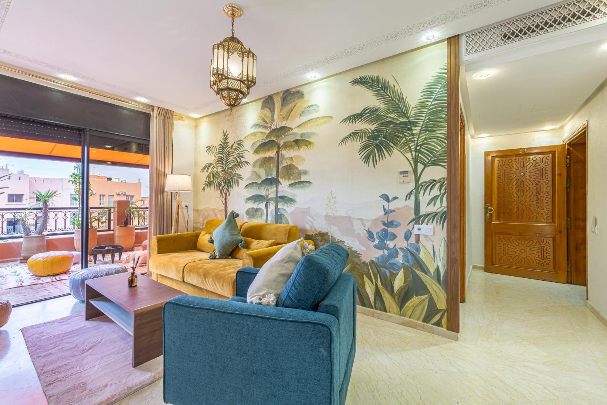 Le Jasmin - Appartement Authentique A Gueliz Marrakesh Esterno foto
