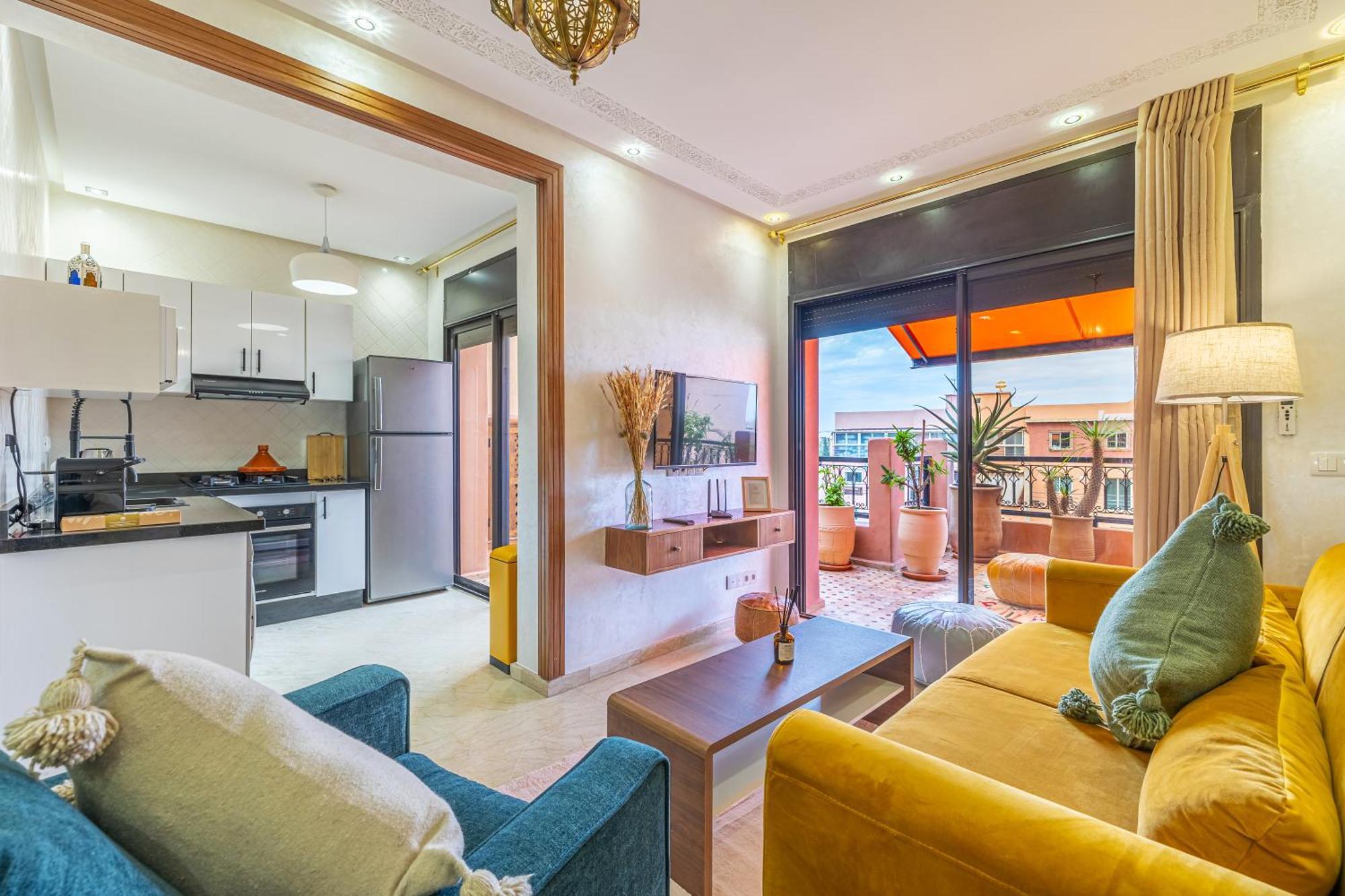 Le Jasmin - Appartement Authentique A Gueliz Marrakesh Esterno foto